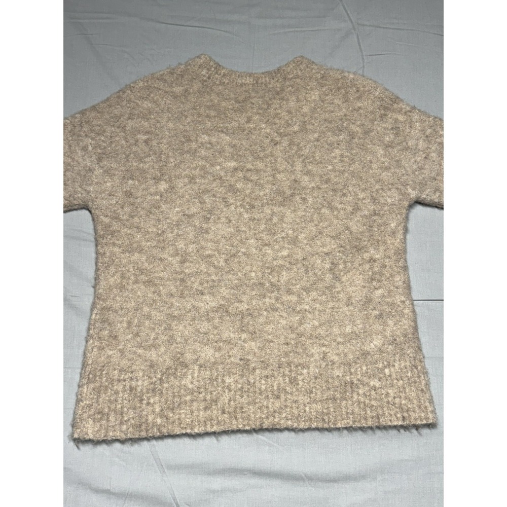 J. Crew Alpaca Merino Wool Crew Neck Sweater 3/4 Sleeve Soft Small - Picture 4 of 7